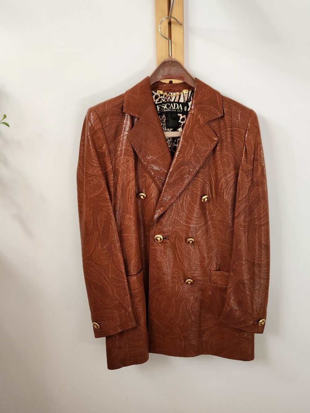 Escada x Margaretha Ley Nappa Leather Jacket